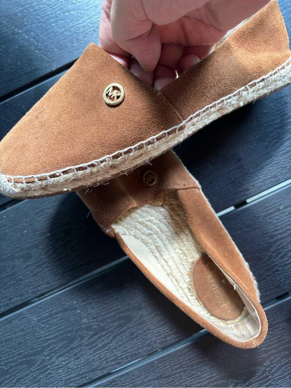 MICHAEL Michael Kors Chestnut Suede Espadrille Loafers - Picture 10 of 10